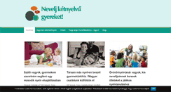 Desktop Screenshot of ketnyelvugyerek.hu