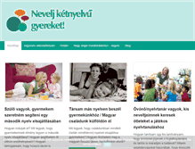 Tablet Screenshot of ketnyelvugyerek.hu